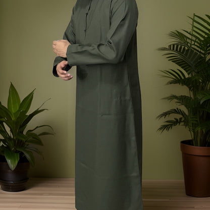 al-Ahdar - Khaki Waterproof Emirati Thobe 💧🇦🇪