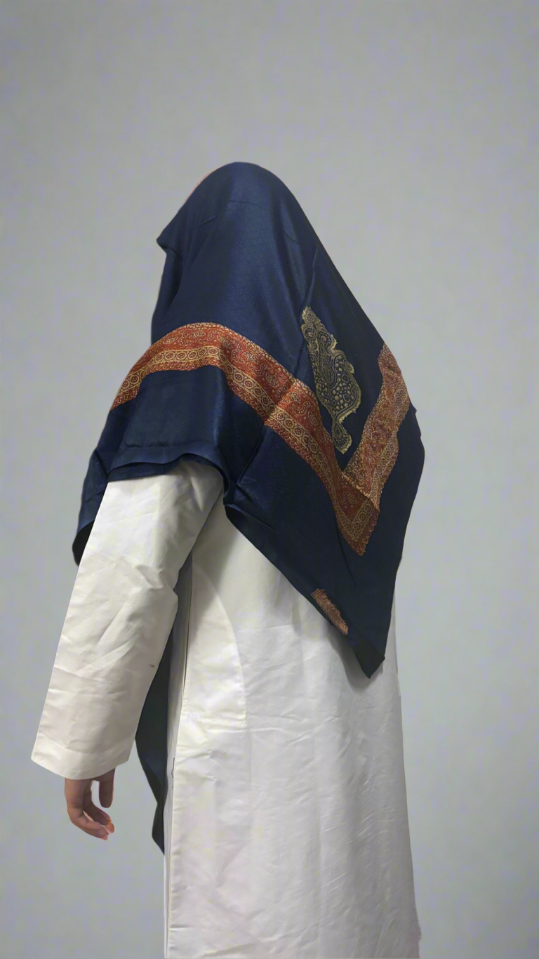 Yemeni Classic Shemagh [Navy]