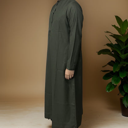 al-Ahdar - Khaki Waterproof Emirati Thobe 💧🇦🇪